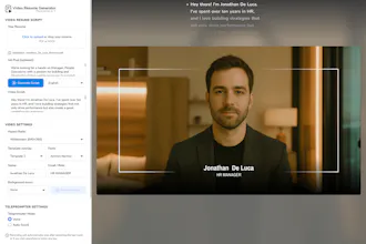 Free Video Resume Generator gallery image