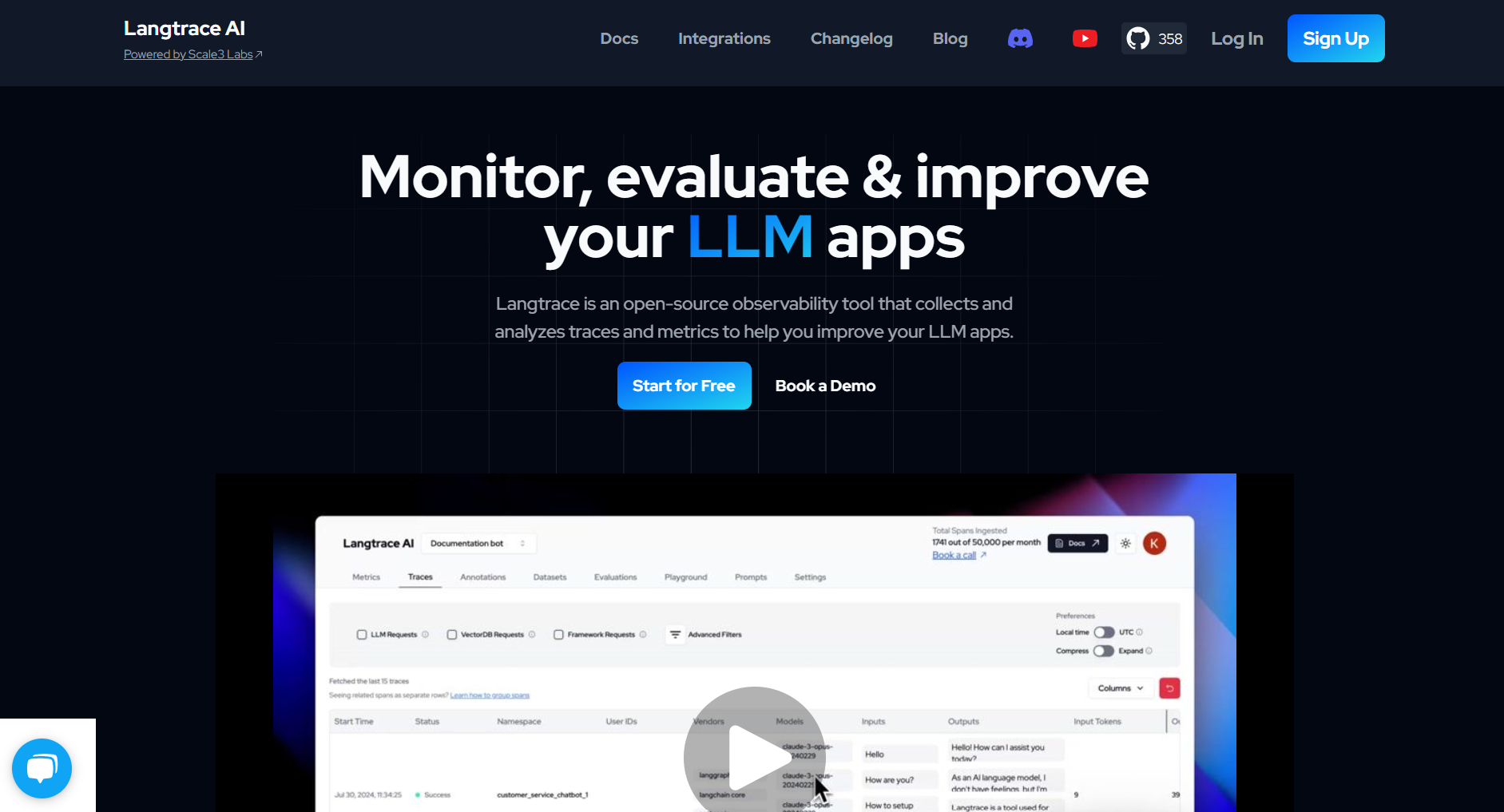 startuptile Langtrace AI-Improve your LLM apps with open-source observability tool