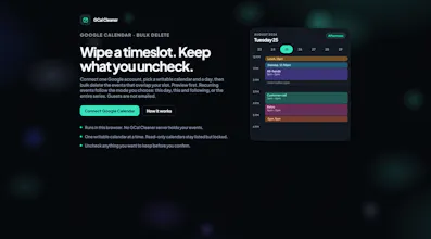 GCal Cleaner gallery image