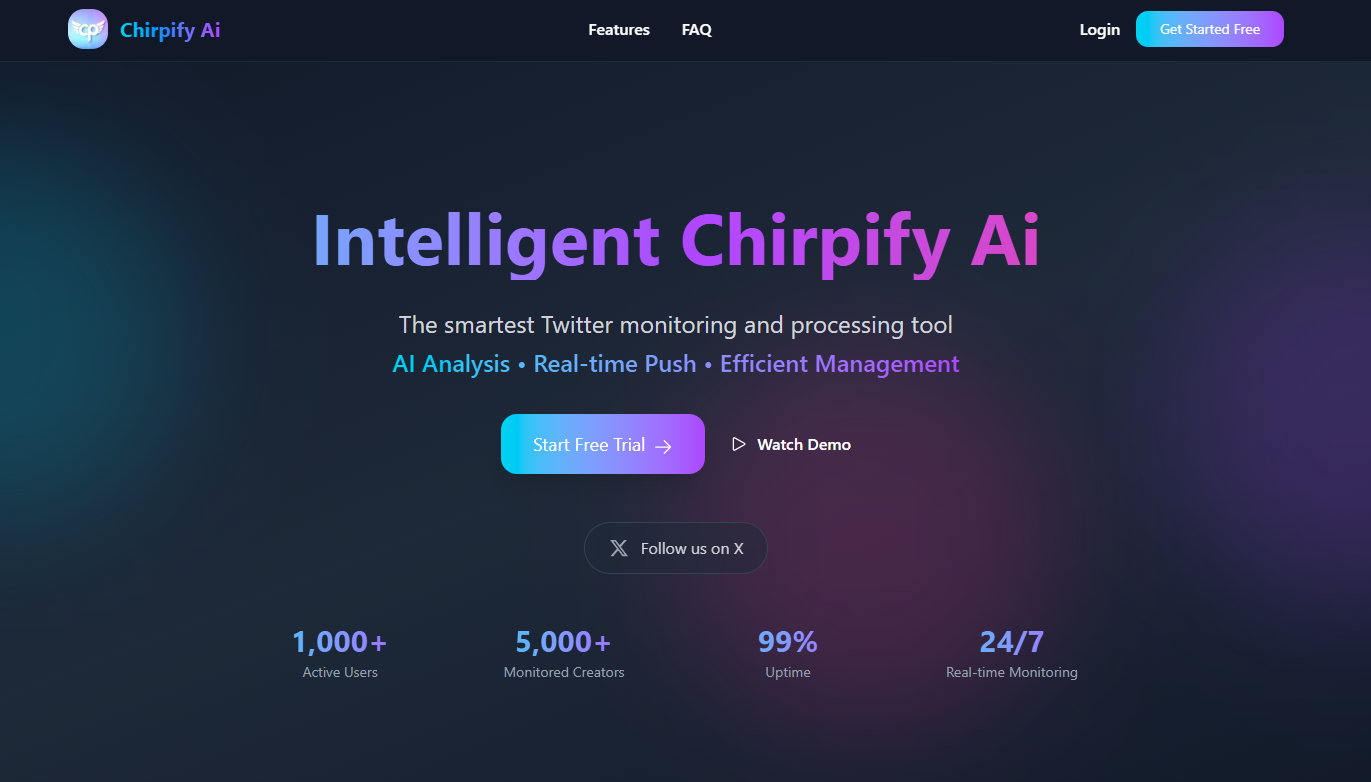 Media Chirpify ai - Pembantu Isyarat & Pembantu Kandungan Twitter masa nyata anda. 1