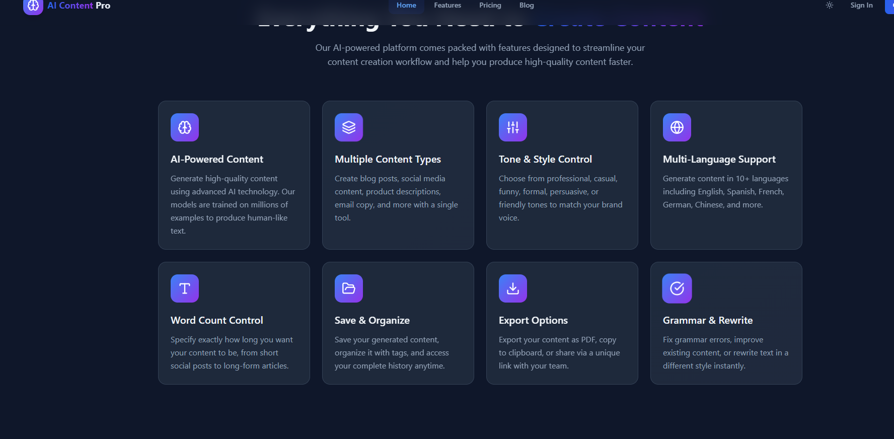 AI Content Generator SaaS Kit gallery image