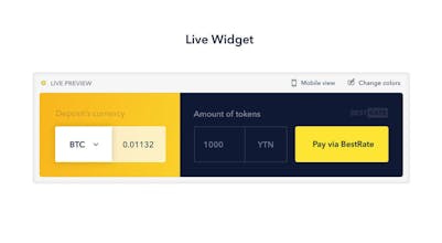 BestRate ICO Payment Tool gallery image