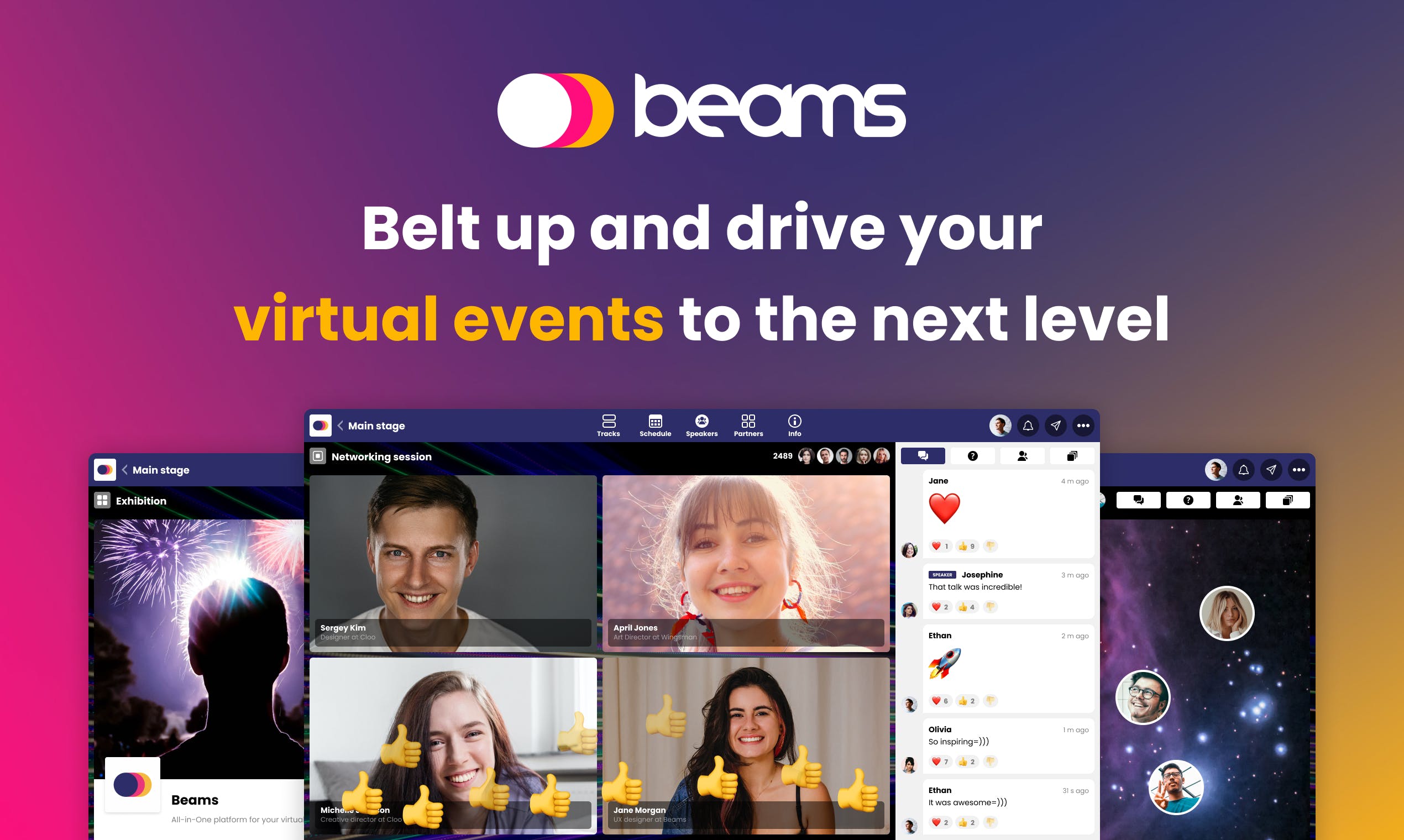 Beams Virtual Event Platform media 2