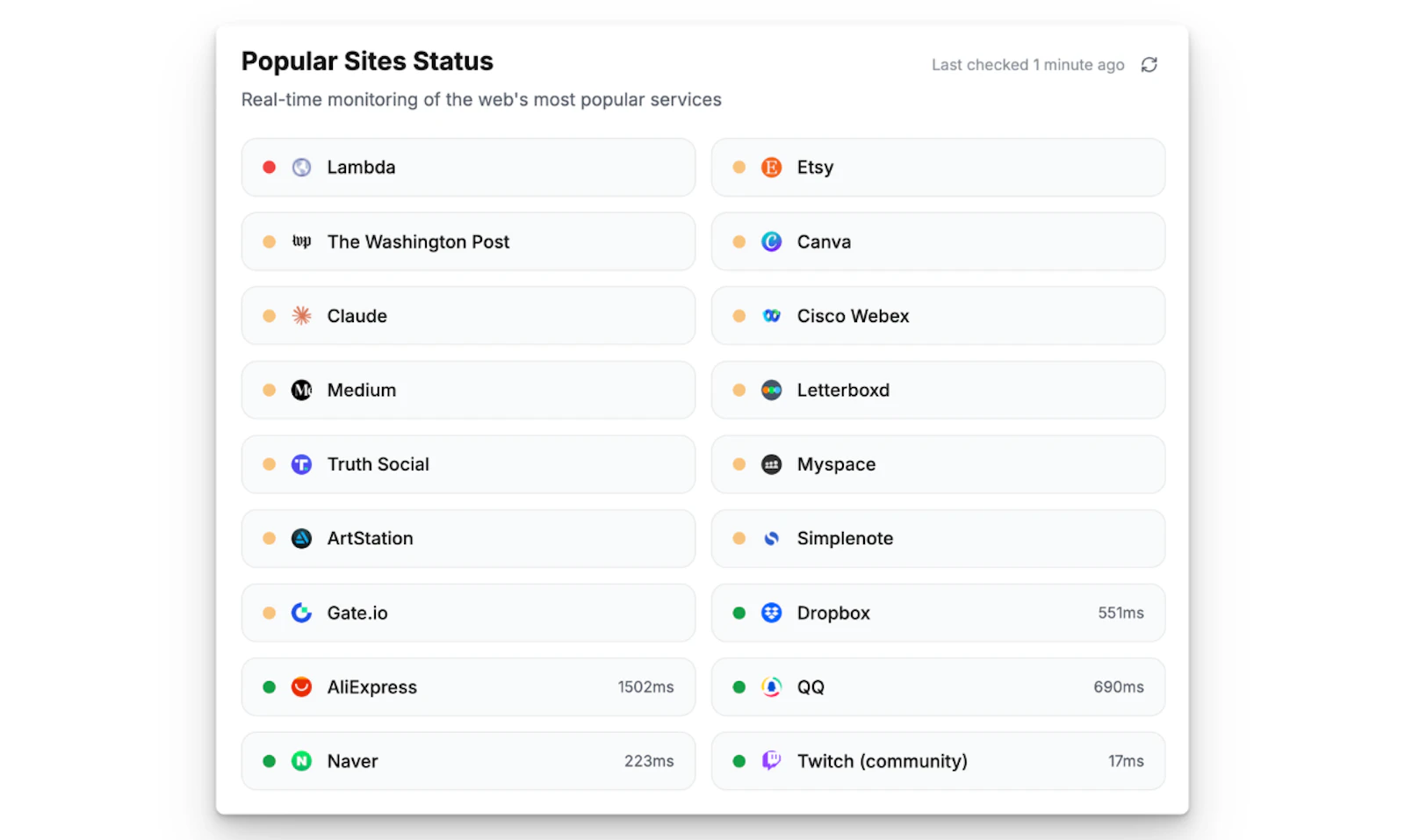 isitdown.page screenshot 2