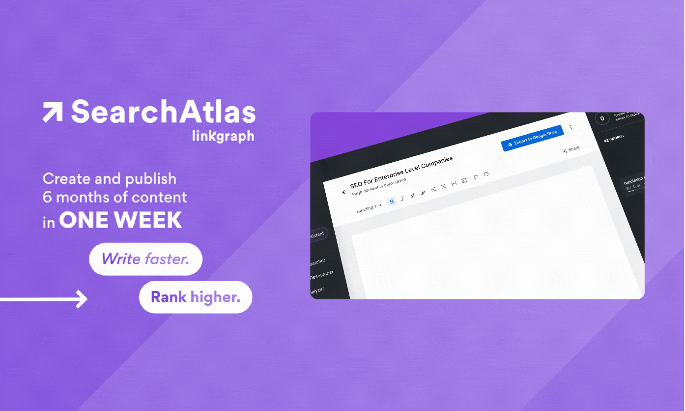 Searchatlas tarafından SEO İçerik Asistanı - 1 haftada 6 aylık SEO içeriği oluşturun medya 2