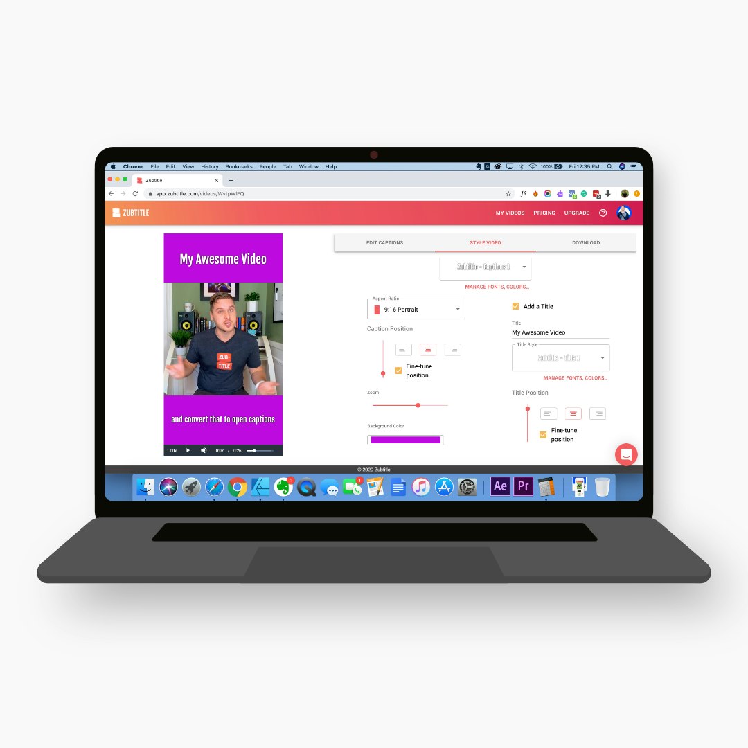 Zubtitle — screenshot 3 showing tool features and UI