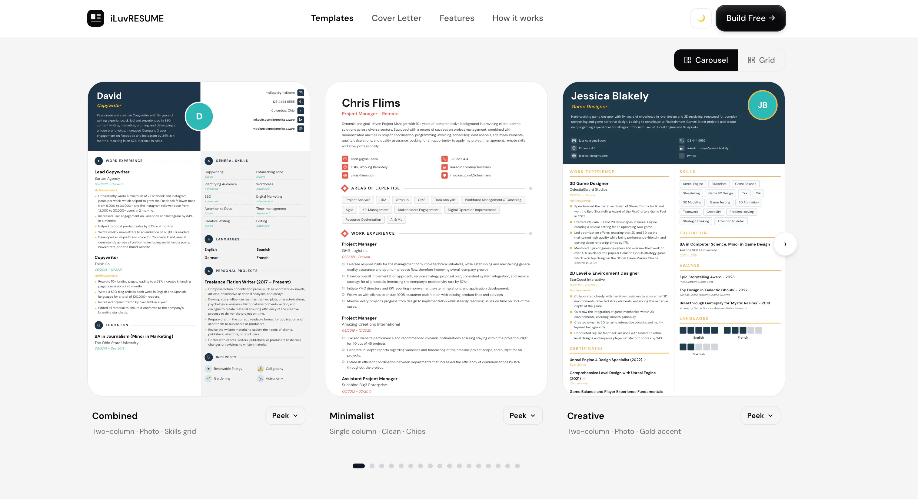 Free Online Resume Builder — iLuvRESUME gallery image