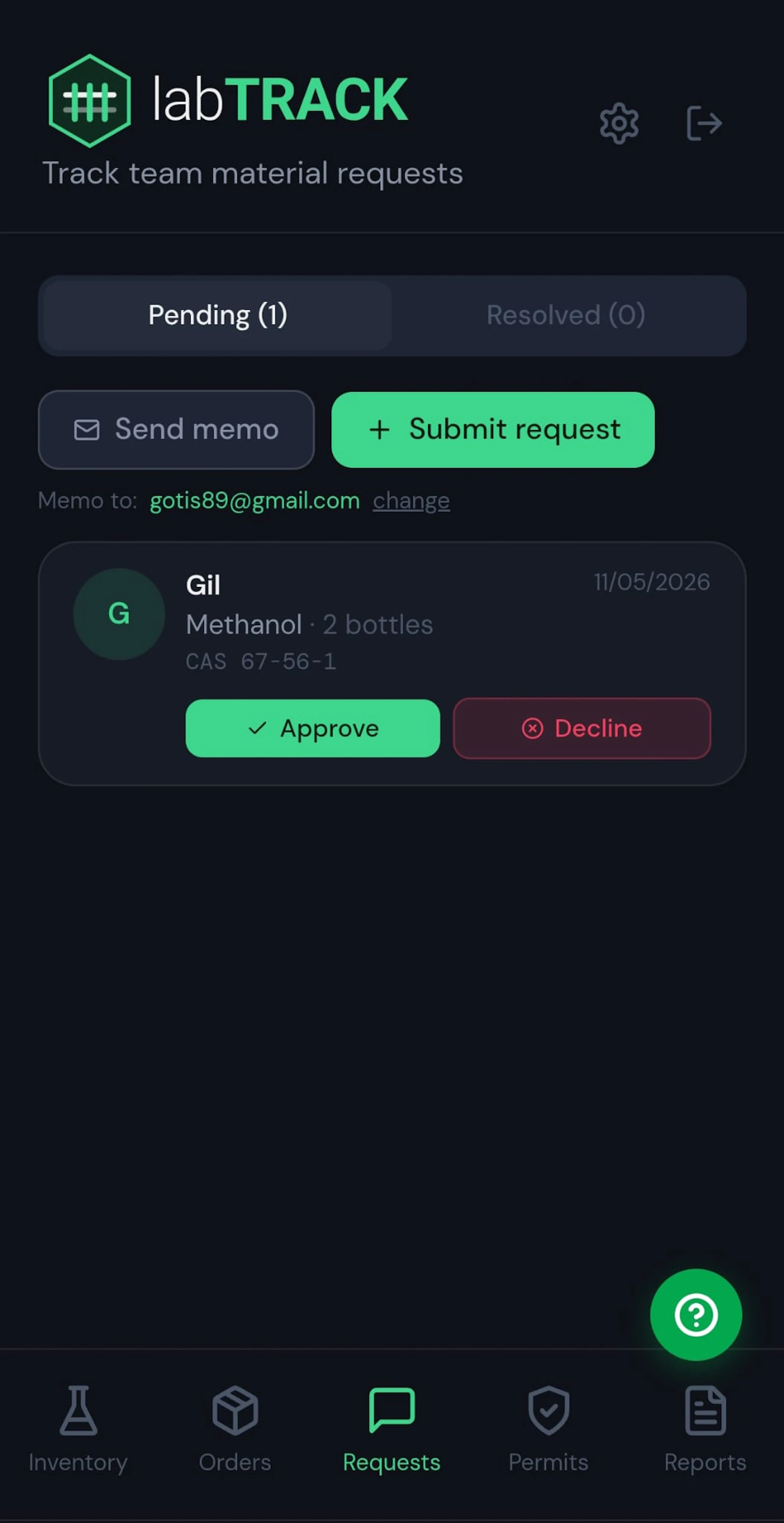 labTRACK — Lab Inventory Management screenshot 3