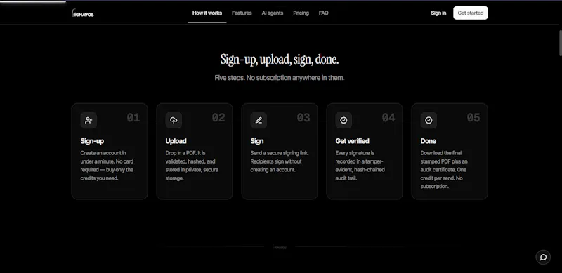 Signavos screenshot 2
