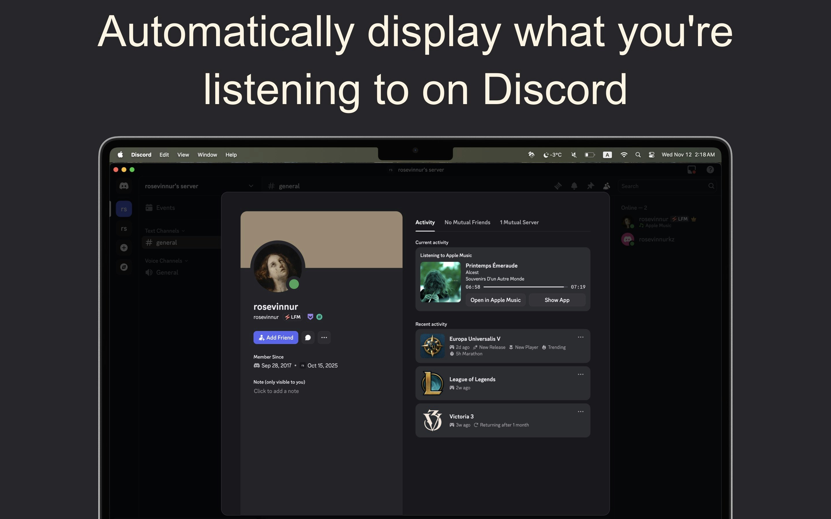 Update with status customization options - Main screenshot showing features and interface