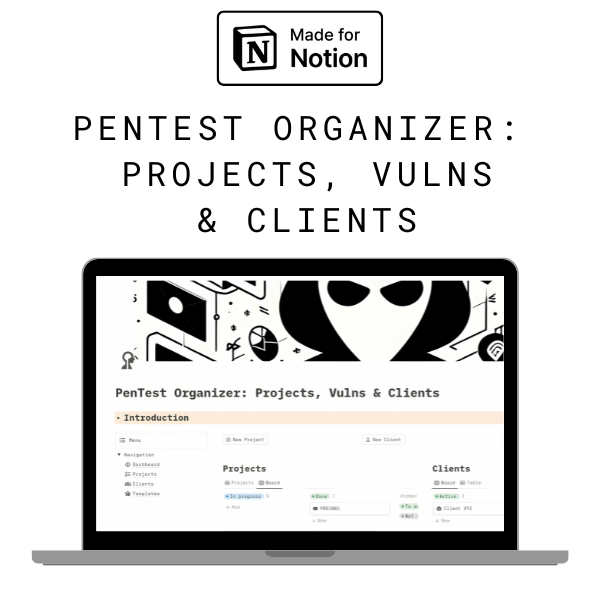 Pentest Organizer (เทมเพลตความคิด)