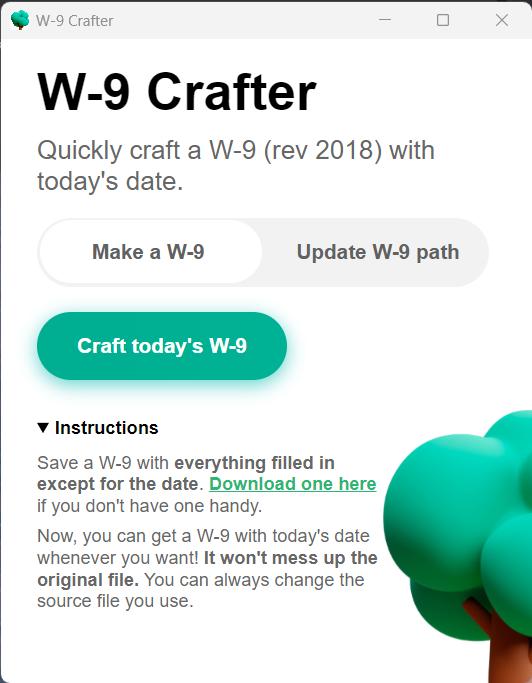 W-9 Crafter - 한 번의 클릭으로 미국 프리랜서가 W-9를 만들 수있는 도구! 미디어 3