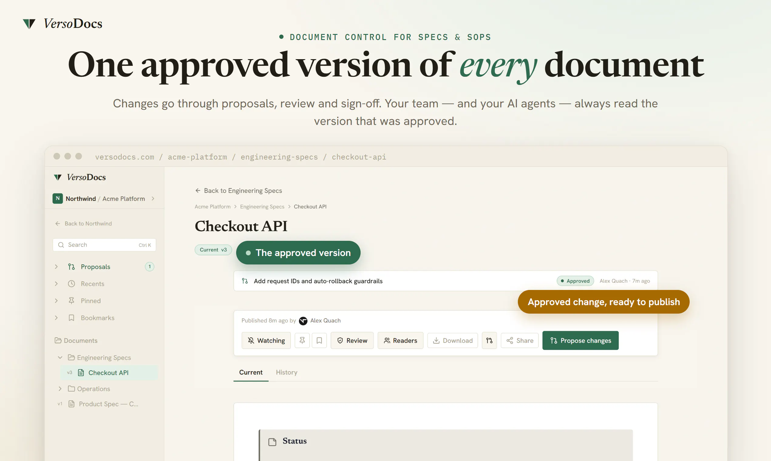 VersoDocs: Version control for documents gallery image