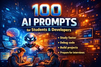 100 AI Prompts for Students & Developers gallery image