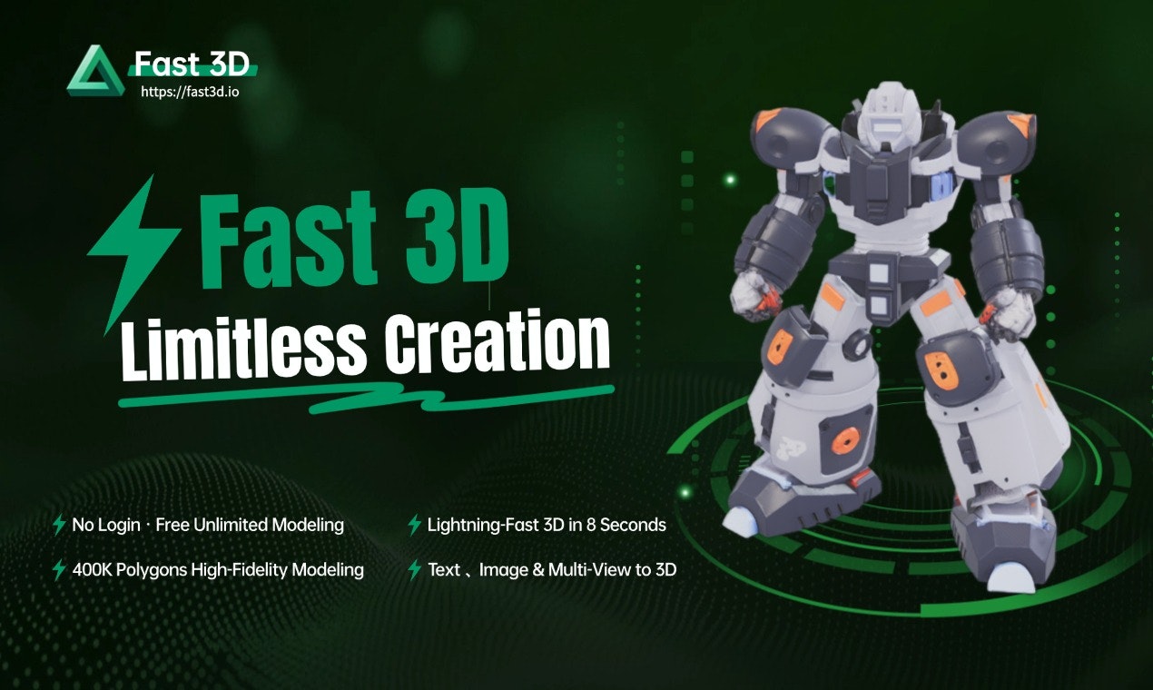 Media Fast3d.io - Chuyển đổi văn bản/hình ảnh thành mô hình 3D tính bằng giây 2