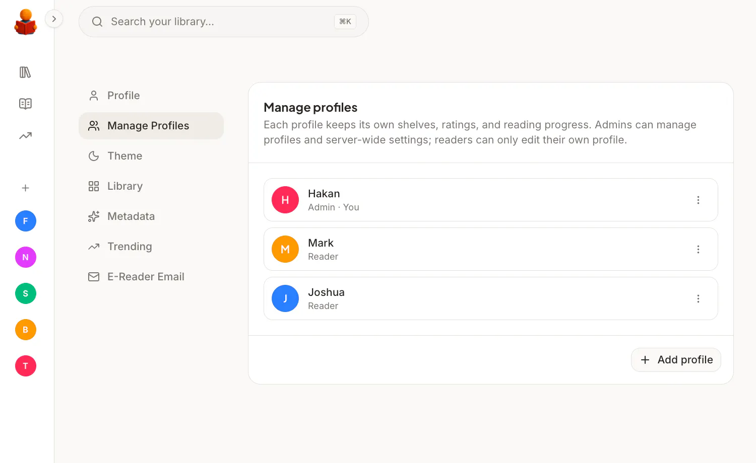 Bookhoarder screenshot 3