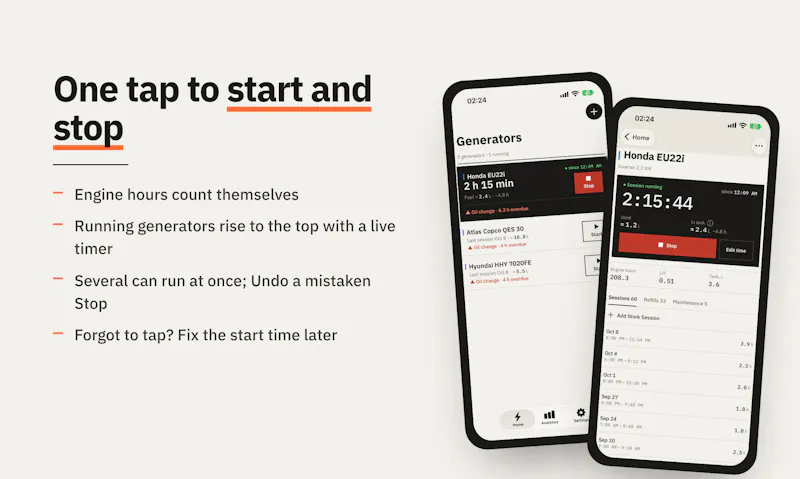Generator Tracker screenshot 2