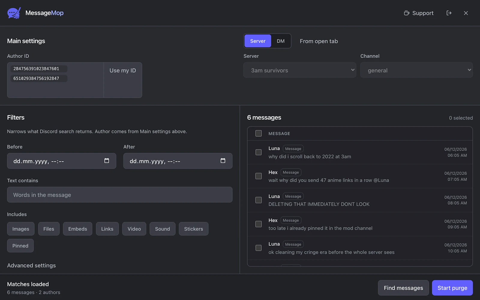 MessageMop screenshot 1