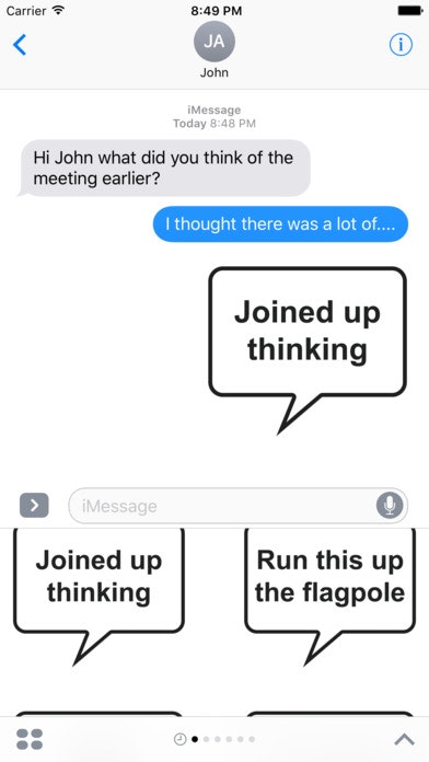 Management Talk Stickers for iMessage gallery image