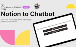 Notion to Chatbot media 3