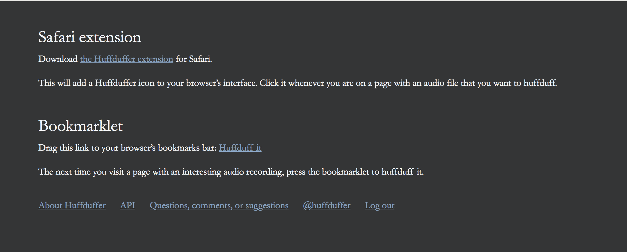 Huffduffer gallery image