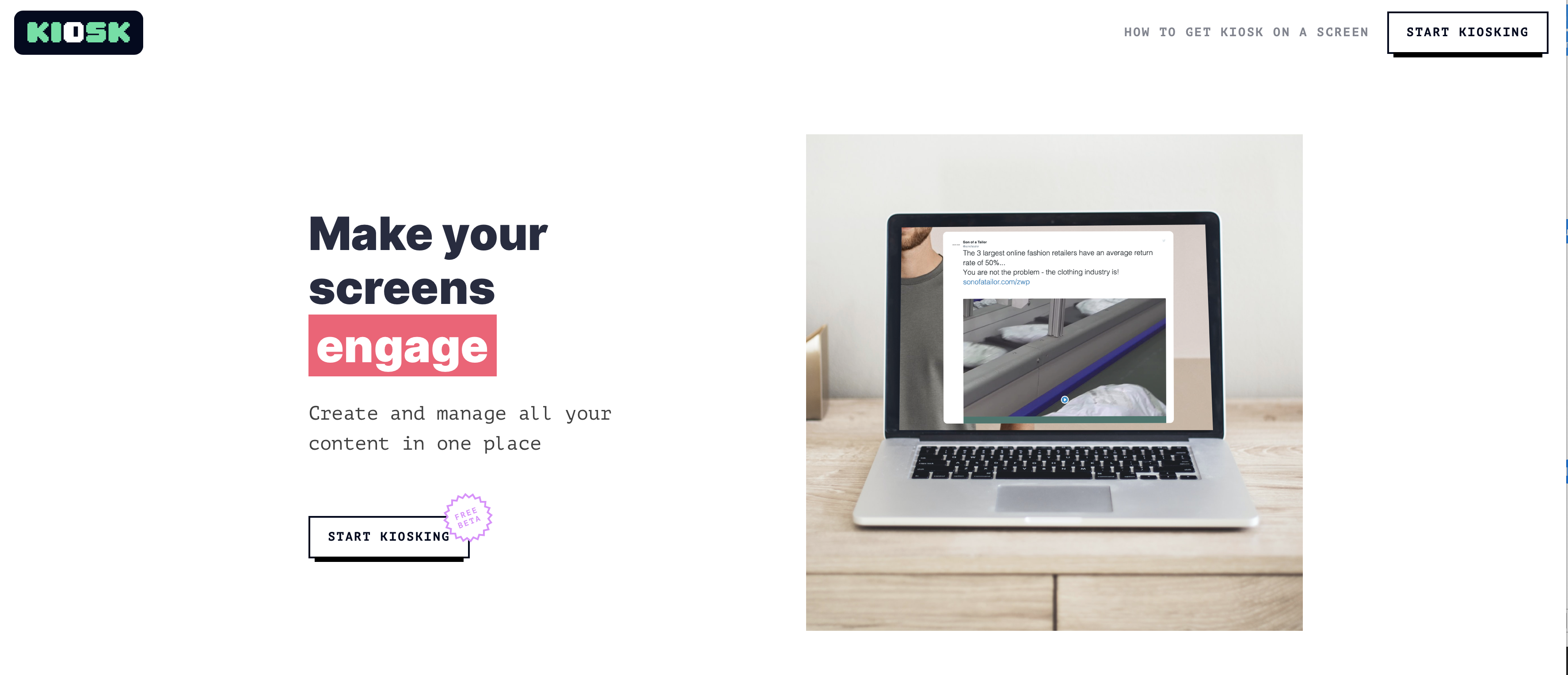 Kiosk TV gallery image