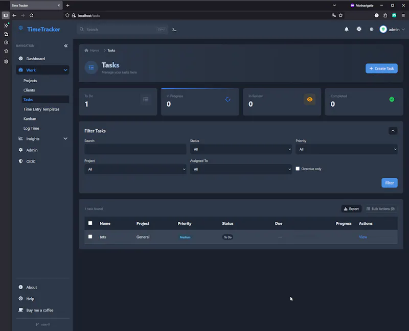 TimeTracker screenshot 5