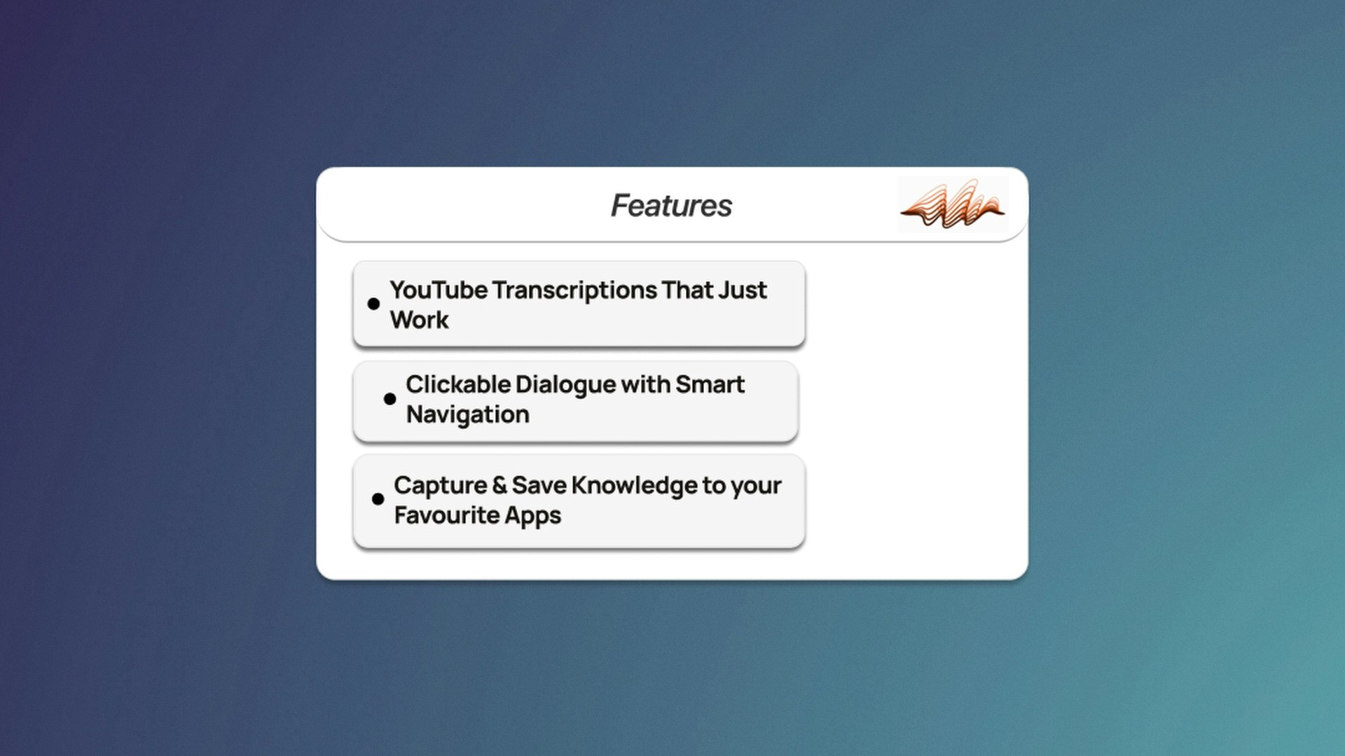 Trace - Youtube Transcription Companion media 3