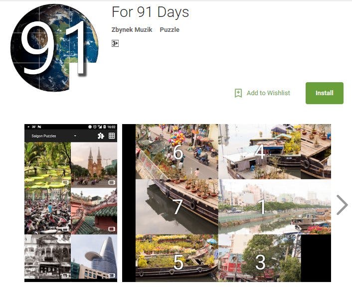 For 91 Days Travel Puzzle Slider media 1