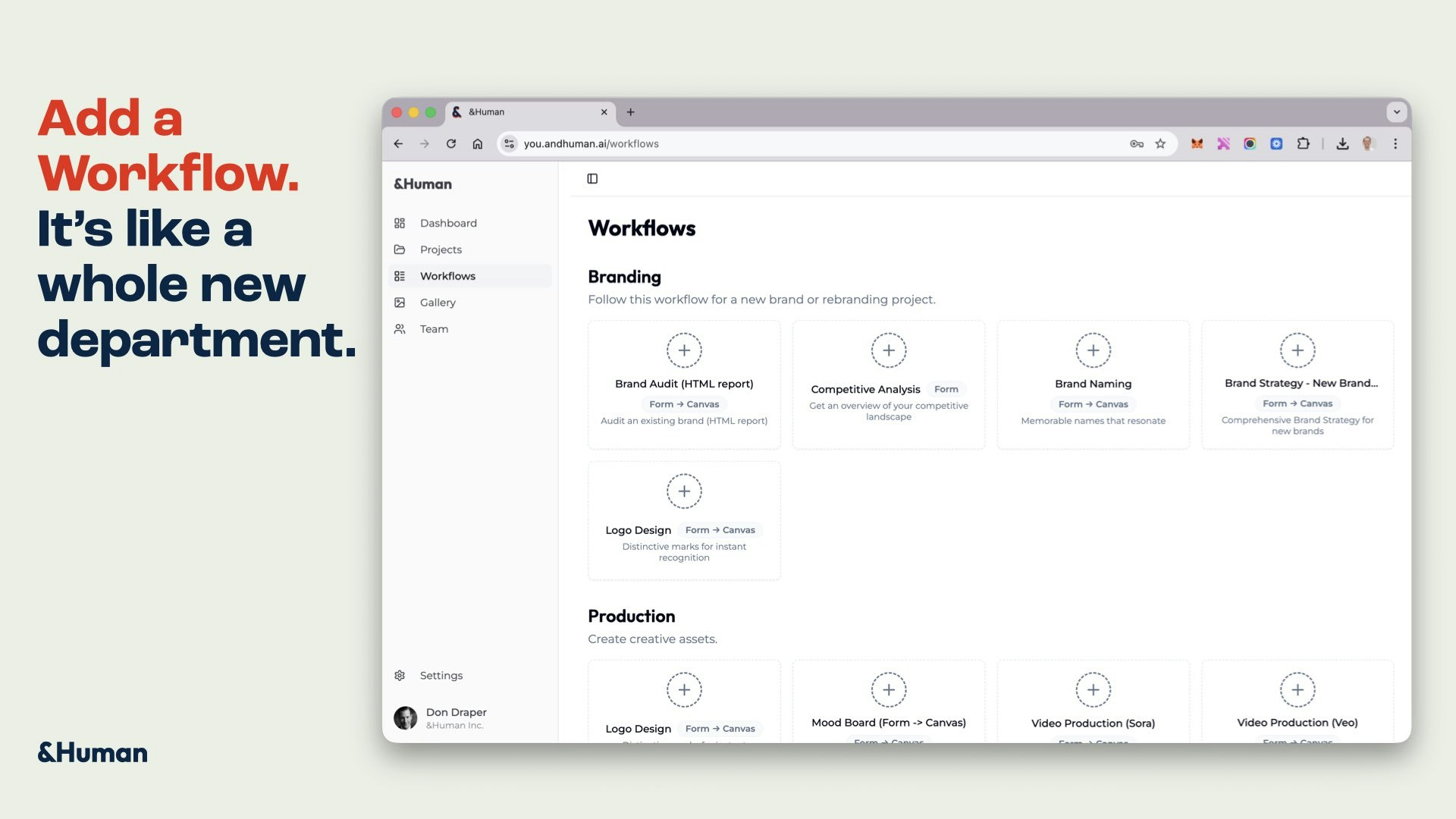 &Human - Screenshot 4 showing product features and functionality