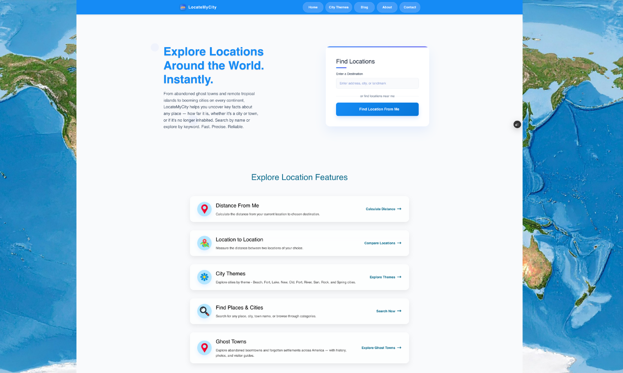 LocateMyCity - Product Hunt launch logo and brand identity