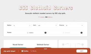 CSS Clothoid Corners gallery image
