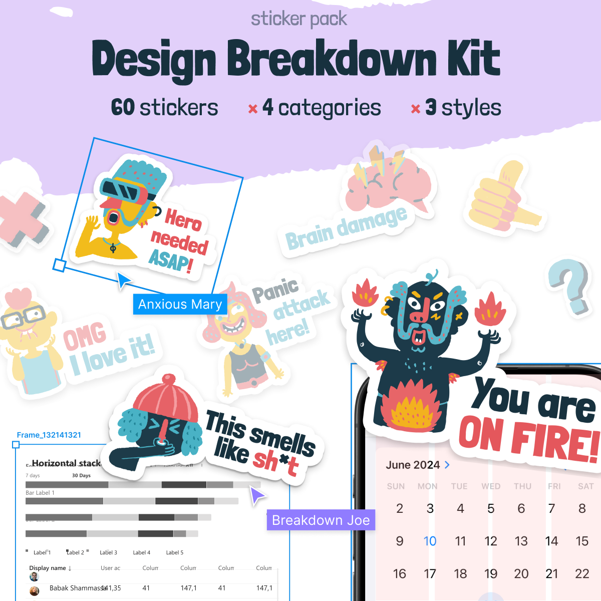 Design Breakdown Kit - Figma Stickers