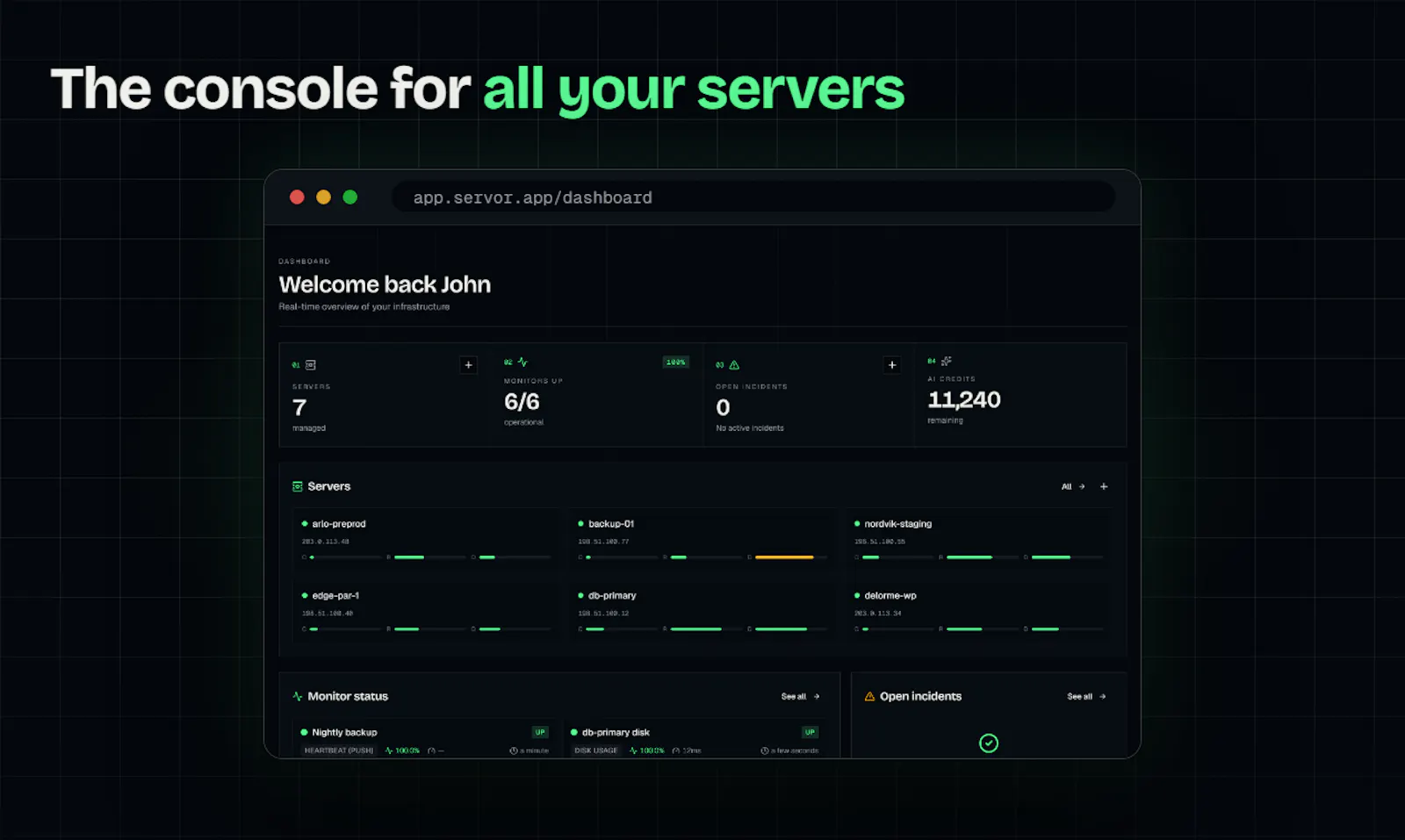 Servor screenshot 2