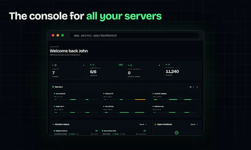 Servor screenshot 2