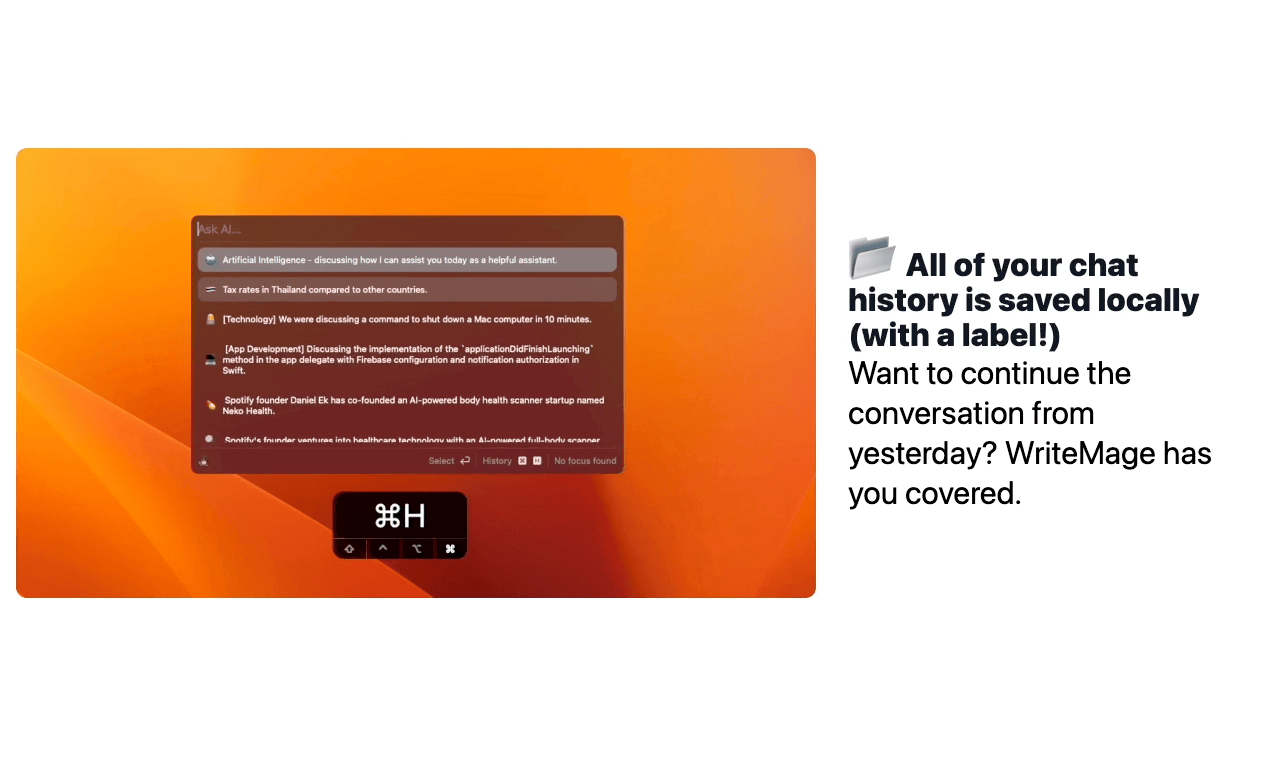 وسائط Writemage - تطبيق الذكاء الاصطناعى الوحيد الذي تحتاجه ، استخدم chatgpt أصلاً في أي تطبيق 4