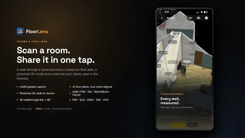 FloorLens screenshot 1 (video preview)