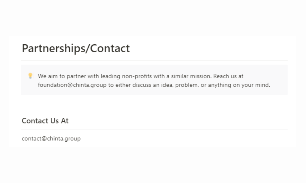 Chinta Foundation gallery image