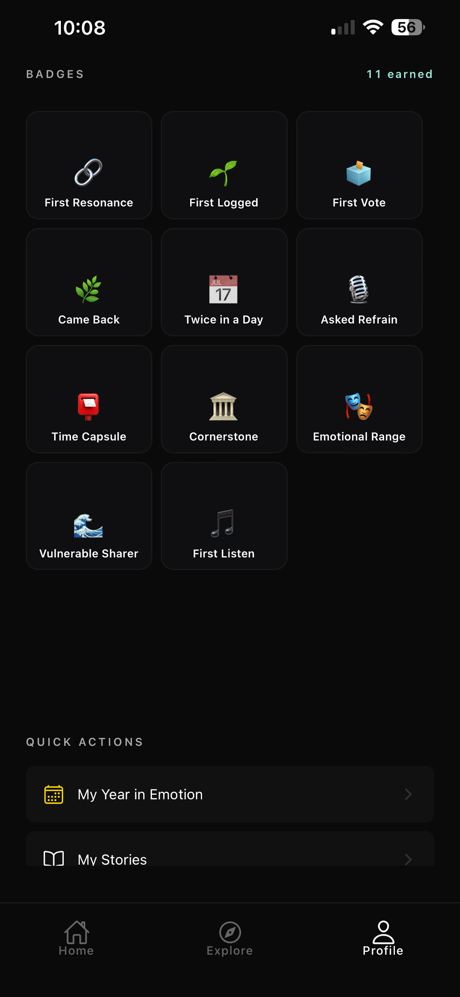 Musaic - musical connections.  screenshot 4