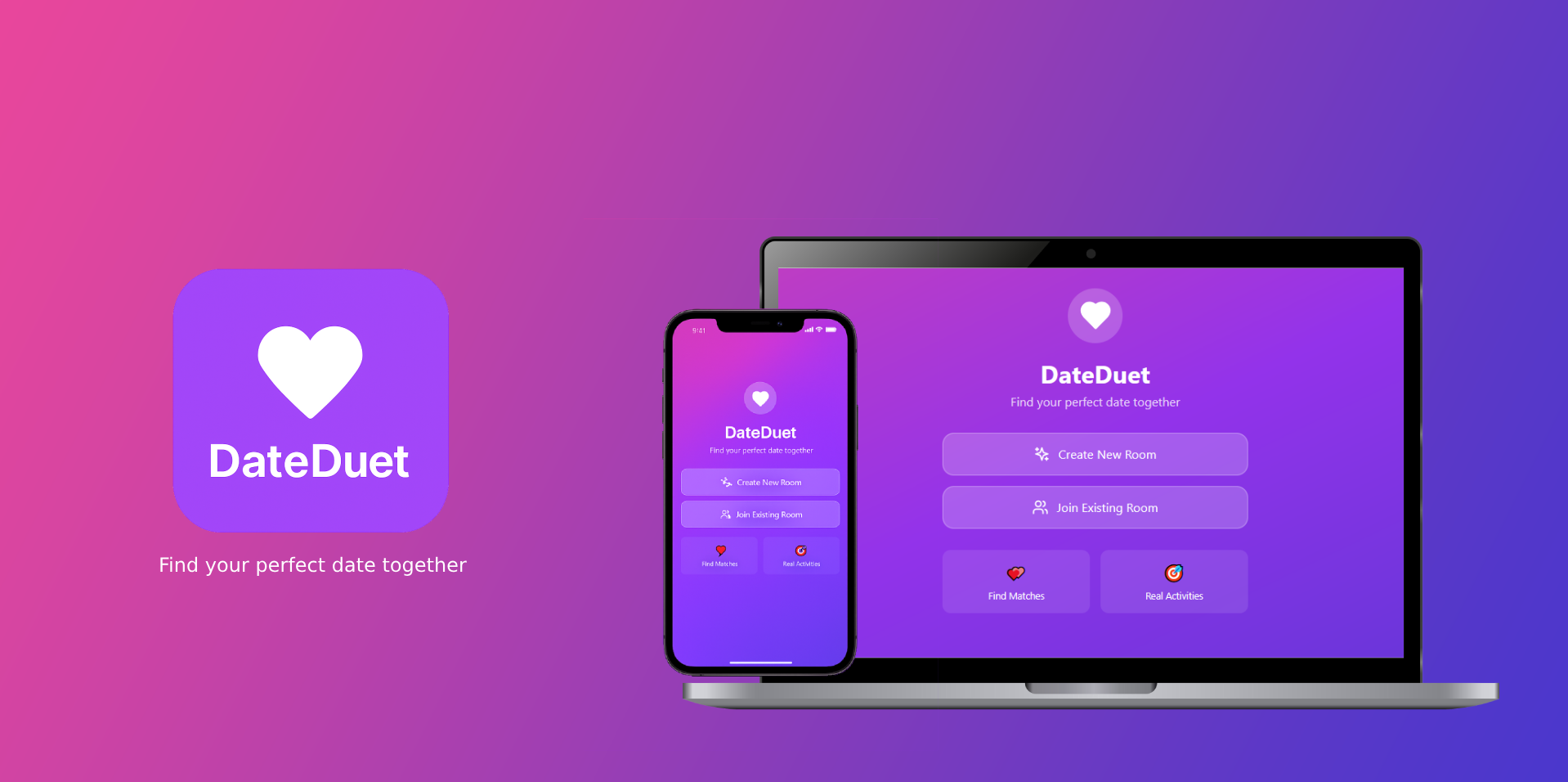 Dateduet : 커플을위한 데이트 아이디어 - 완벽한 데이트 아이디어를 함께 찾으십시오 미디어 2