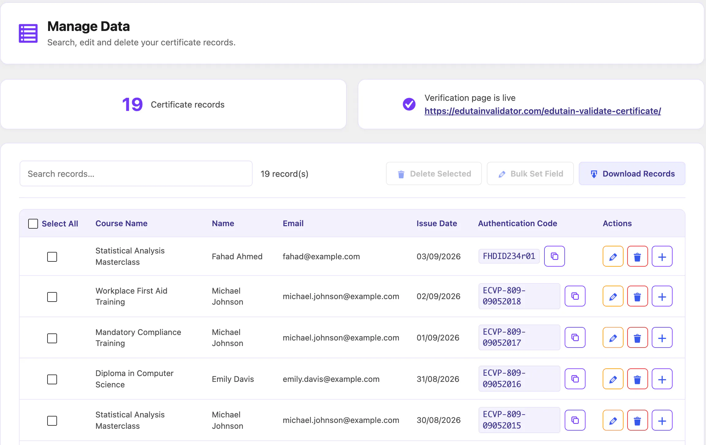 Edutain Certificate Validator gallery image
