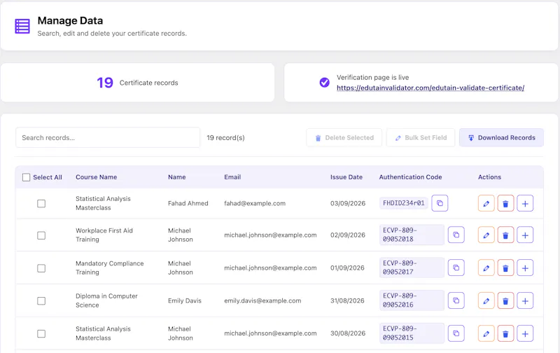 Edutain Certificate Validator screenshot 6