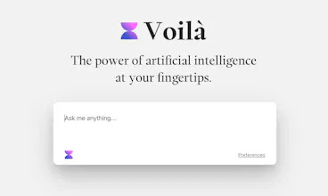 Voilà - ChatGPT browser assistant gallery image