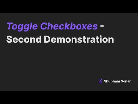 Toggle Checkboxes gallery image