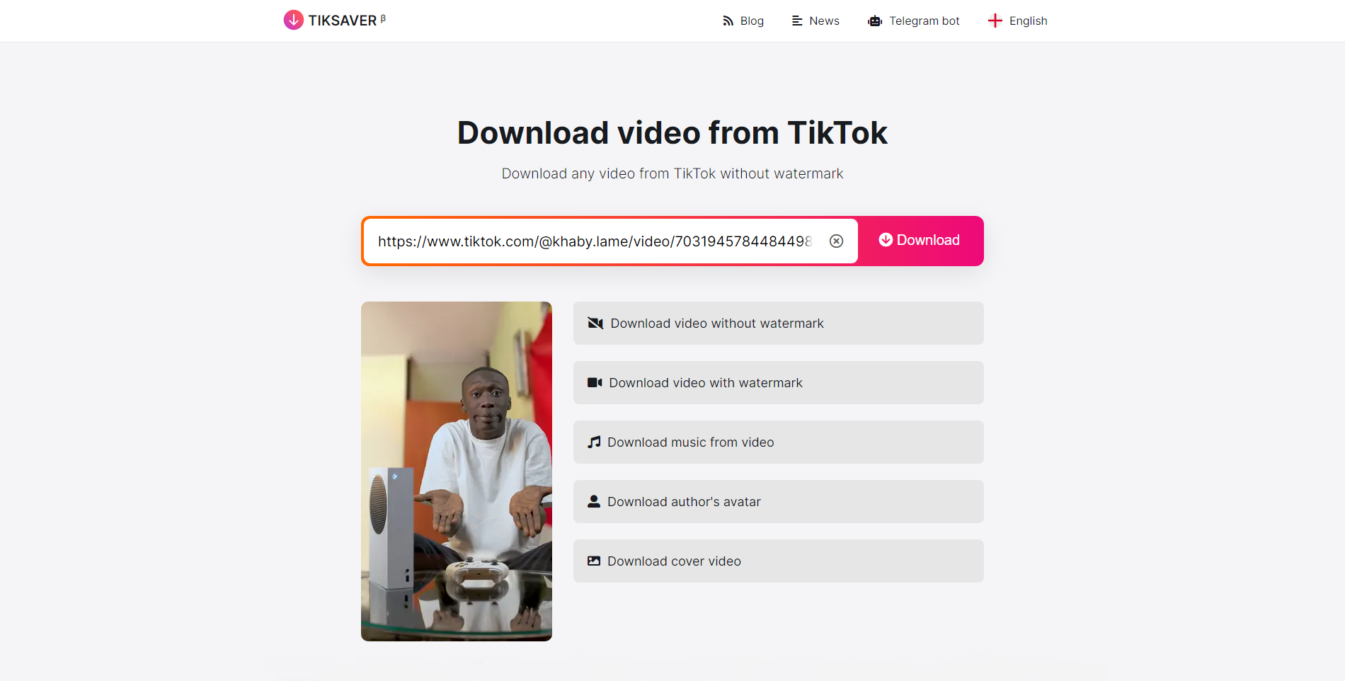 TIKSAVER — TikTok media downloader gallery image