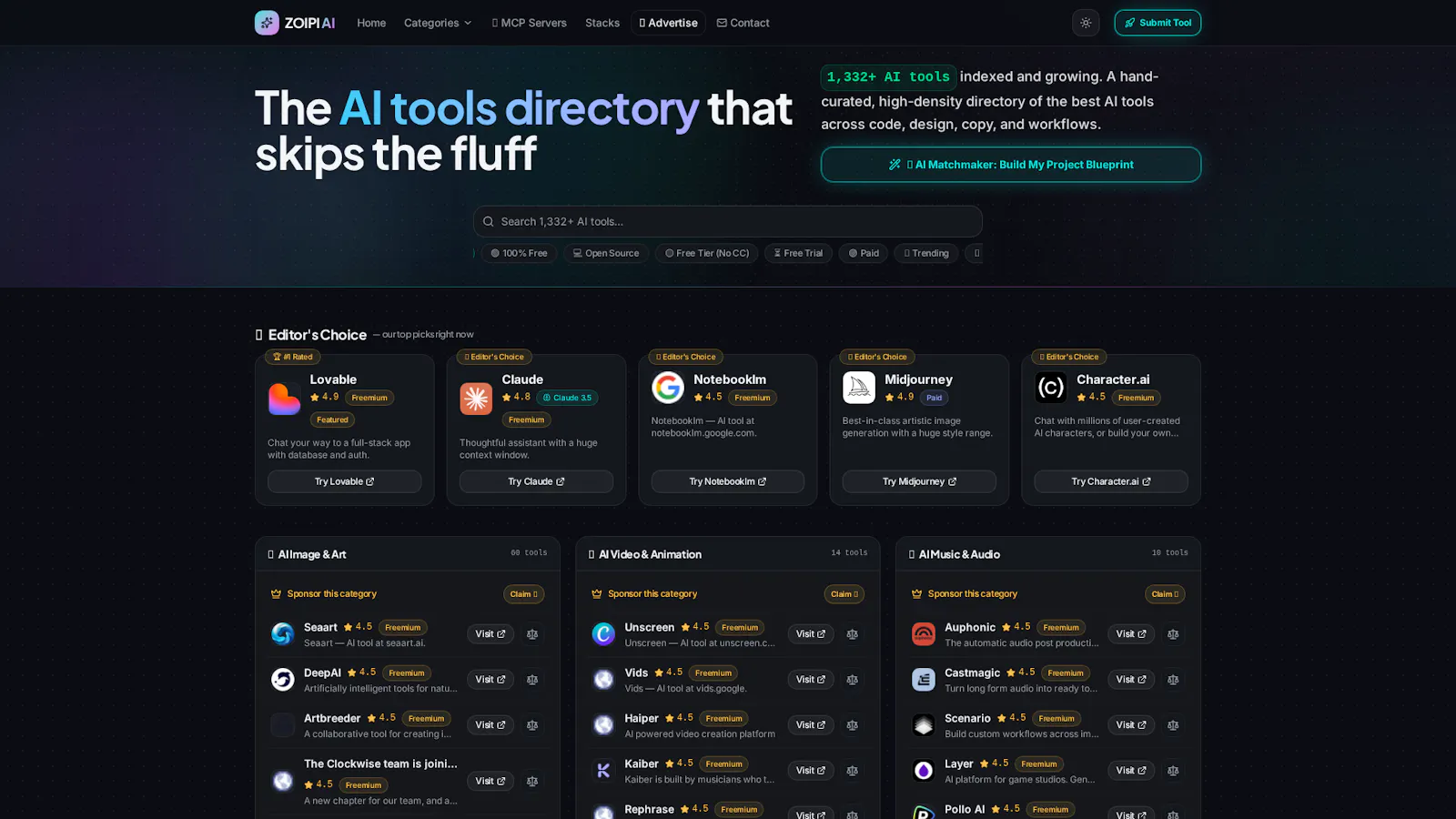 Zoipi – AI Tools Directory screenshot 1