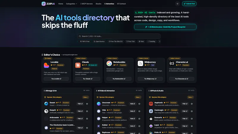 Zoipi – AI Tools Directory screenshot 1