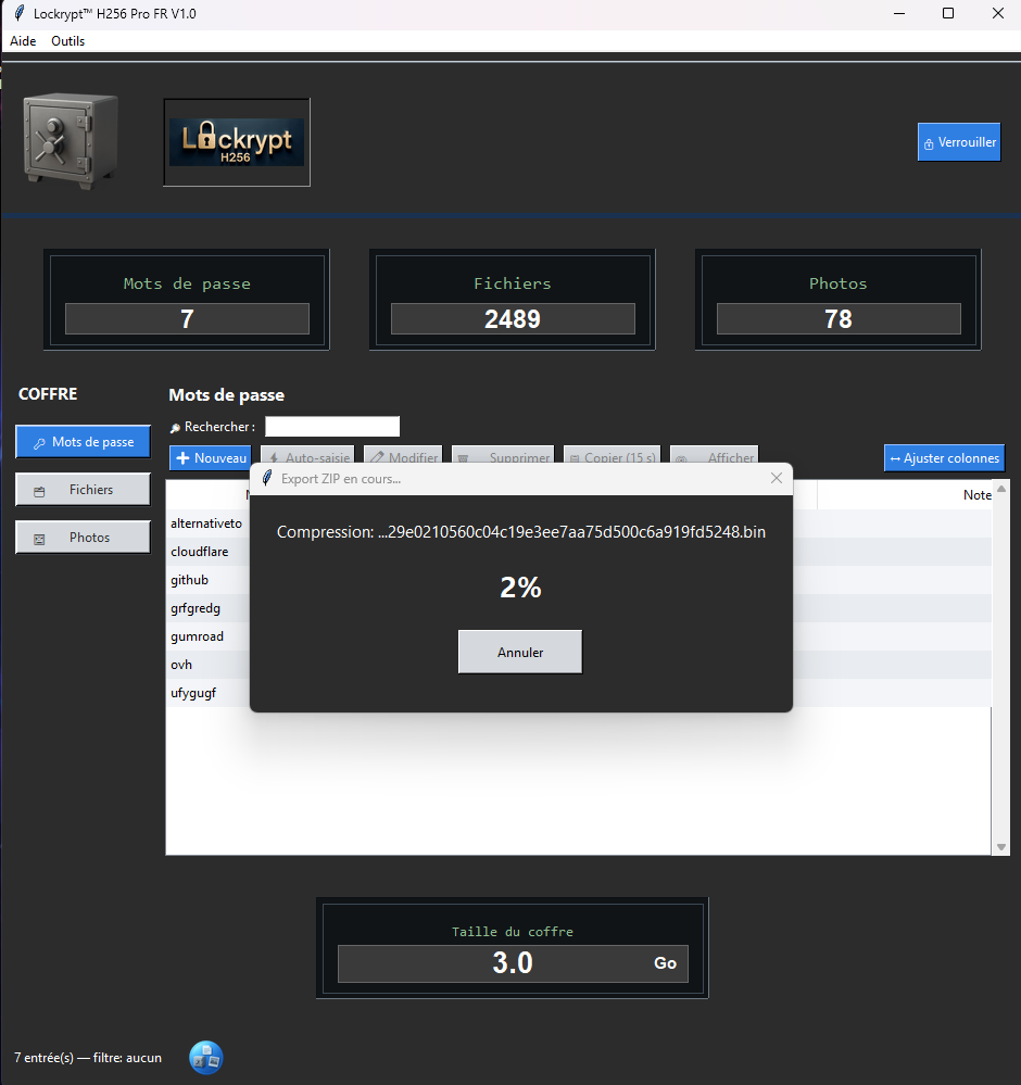 Lockrypt H256 – Secure vault AES-256 gallery image