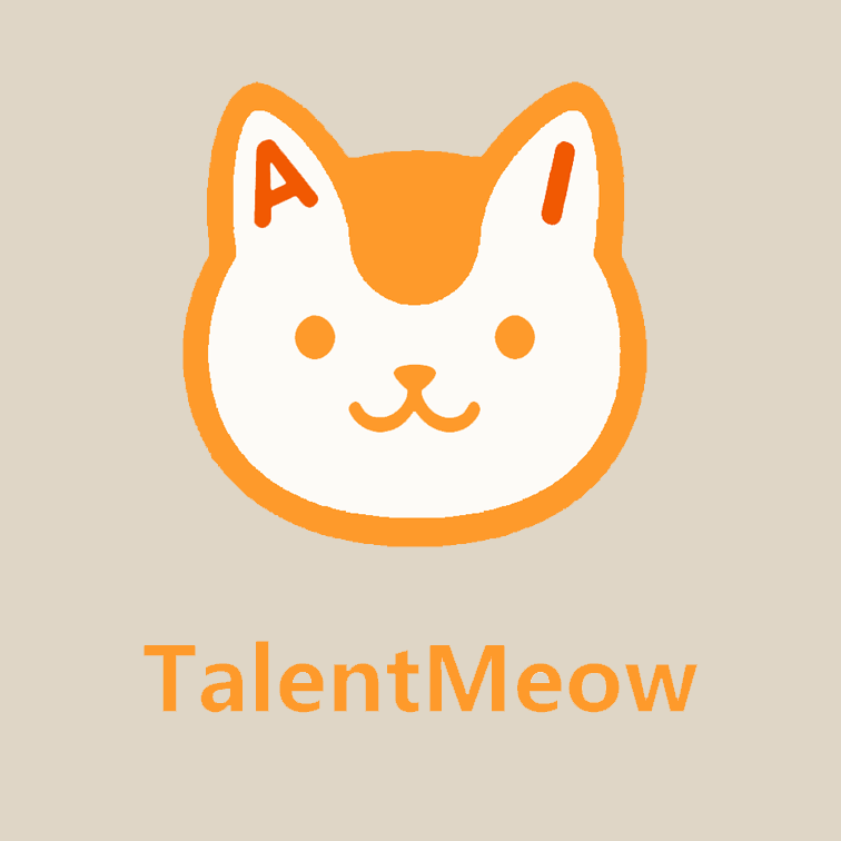 TalentMeow - Product Hunt launch logo and brand identity