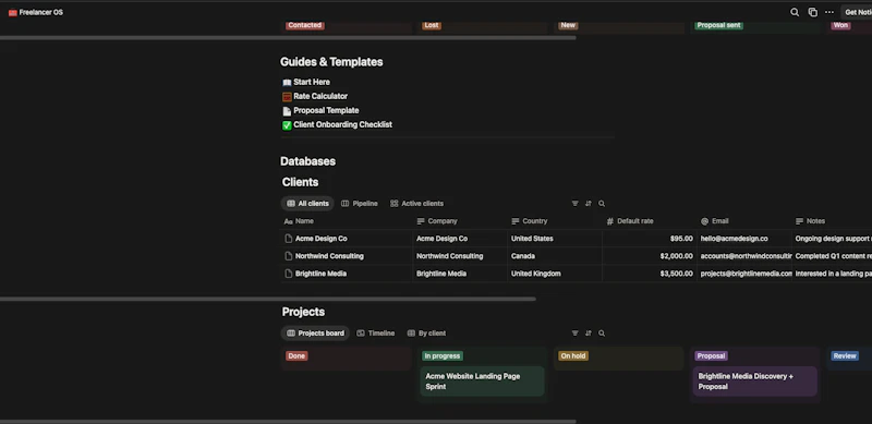 Freelancer OS screenshot 5